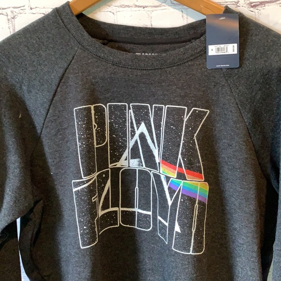 NWT Lucky Brand Pink Floyd Crew Sweatshirt M - Picture 3 of 5